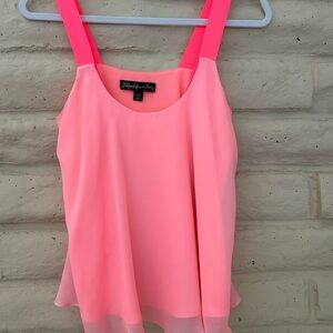 Elizabeth and James Pink Asymmetrical Camisole